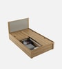Nester Single Bed With Box Storage In Sebastian Oak & Melamine Finish