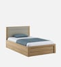 Nester Single Bed With Box Storage In Sebastian Oak & Melamine Finish