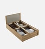 Nester Single Bed With Box Storage In Sebastian Oak & Melamine Finish