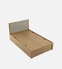 Nester Single Bed With Box Storage In Sebastian Oak & Melamine Finish