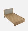 Nester Single Bed Without Storage In Sebastian Oak & Melamine Finish