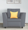 Nestin Velvet 1 Seater Sofa In Azura Blue Color