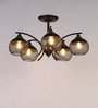 Netto Black Glass Chandelier