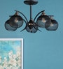 Netto Black Glass Chandelier