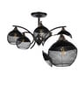 Netto Black Glass Chandelier
