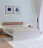 Valancia King Size Bed in Frosty White Finish