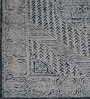 Neutral Geometric Wool And Cotton 8 X 5 Feet Hand Tufted Carpet