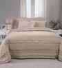 Neutral Microfibre Solid 100 GSM Double Bed Quilt