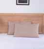 Neutral Solid 200 TC Cotton 2 Pillow Cover Set