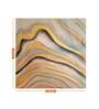 Never-ending Waves Gold Synthetic Wood Framed Oil Painting