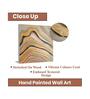 Never-ending Waves Gold Synthetic Wood Framed Oil Painting