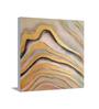 Never-ending Waves Gold Synthetic Wood Framed Oil Painting