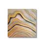 Never-ending Waves Gold Synthetic Wood Framed Oil Painting