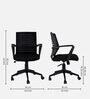 New Boom Breathable Mesh Ergonomic Chair In Black Colour