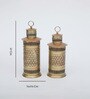 New Bottle Set Fo 2  Multicolour Iron Candle Holders