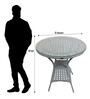 New Castle Wicker Table And Chair Set ( With 4 Chairs ) In Grey Finish
