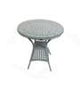 New Castle Wicker Table And Chair Set ( With 4 Chairs ) In Grey Finish