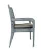 New Castle Wicker Table And Chair Set ( With 4 Chairs ) In Grey Finish