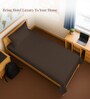 New Dark Brown Solid 400 TC Cotton Single Sized Bedsheet with 1 Pillow Cover