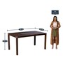 New Delton 6 Seater Dining Table in Burnt Beech Finish