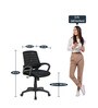 New Desire Medium Back Ergonomic Chair In Black Colour