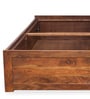 New Diamond King Size Bed With Storage Honey Natural Finish