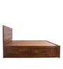 New Diamond King Size Bed With Storage Honey Natural Finish