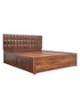 New Diamond King Size Bed With Storage Honey Natural Finish