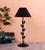 New Era  Black Cotton Leaf Table Lamp