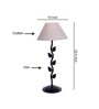 New Era  Grey Cotton Leaf Table Lamp