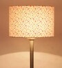Flamingo Multicolour Cottan Fabric Shade Club Floor Lamp With Steel Base
