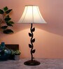 New Era  Off-White Cotton Leaf Table Lamp