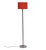 New Era  Orange Cotton Drum Designer Steel Floor Lamp For Home Decor