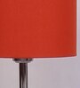 New Era  Orange Cotton Drum Designer Steel Floor Lamp For Home Decor