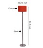 New Era  Orange Cotton Drum Designer Steel Floor Lamp For Home Decor