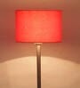 New Era  Orange Cotton Drum Designer Steel Floor Lamp For Home Decor