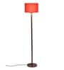 New Era  Orange Cotton Drum Designer Steel Floor Lamp For Home Decor