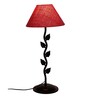 New Era Pink Jute Leaf Table Lamp