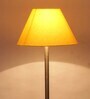 New Era  Yellow Cotton Conical  Designer Steel Floor Lamp For Home Decor