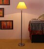 New Era  Yellow Cotton Conical  Designer Steel Floor Lamp For Home Decor