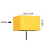 New Era  Yellow Cotton Square Lamp Shade For Home Decor