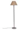 Electa Beige Jute Shade Club Floor Lamp With Steel Base