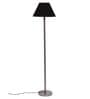 New Era Black Cotton Conical  Designer Steel Floor Lamp For Home Decor