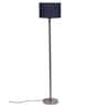 New Era Blue Jute Drum Designer Steel Floor Lamp For Home Decor