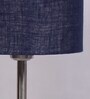 New Era Blue Jute Drum Designer Steel Floor Lamp For Home Decor
