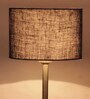 New Era Blue Jute Drum Designer Steel Floor Lamp For Home Decor