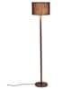 New Era Blue Jute Drum Designer Steel Floor Lamp For Home Decor