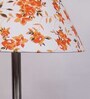 Mountwill Multicolour Cottan Fabric Shade Club Floor Lamp With Steel Base