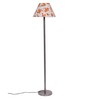 Mountwill Multicolour Cottan Fabric Shade Club Floor Lamp With Steel Base