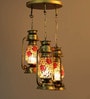 Multicolour Glass Lantern